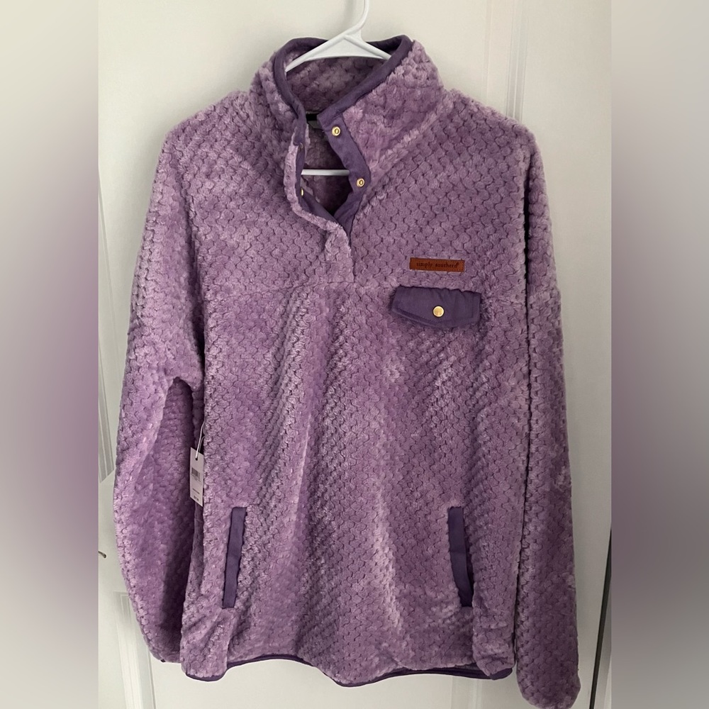 NWT Simply Southern Fleece Pullover